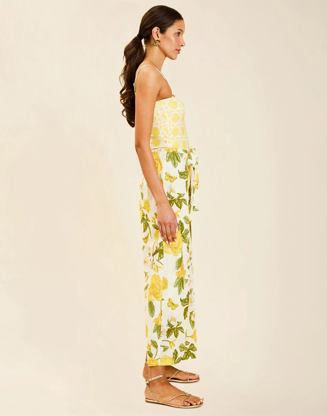 Chloe Wrap Beach Pant | Golden Gardenia