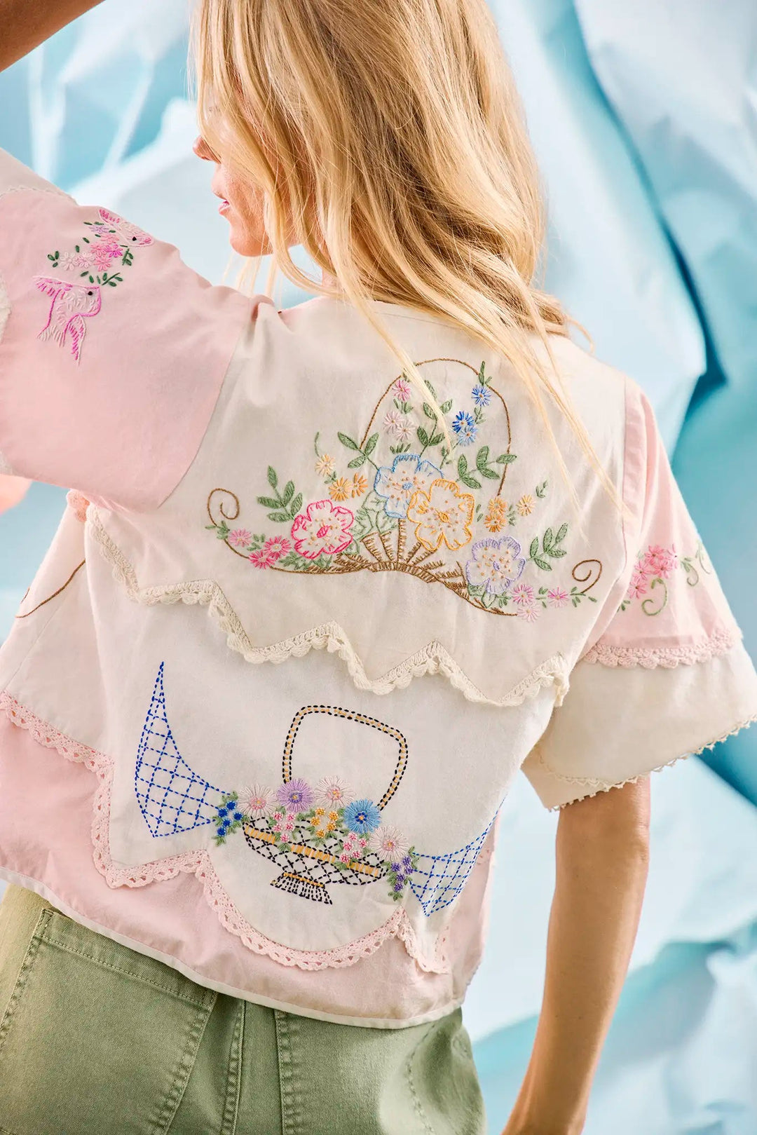 Bryce Top Floral Embroidered