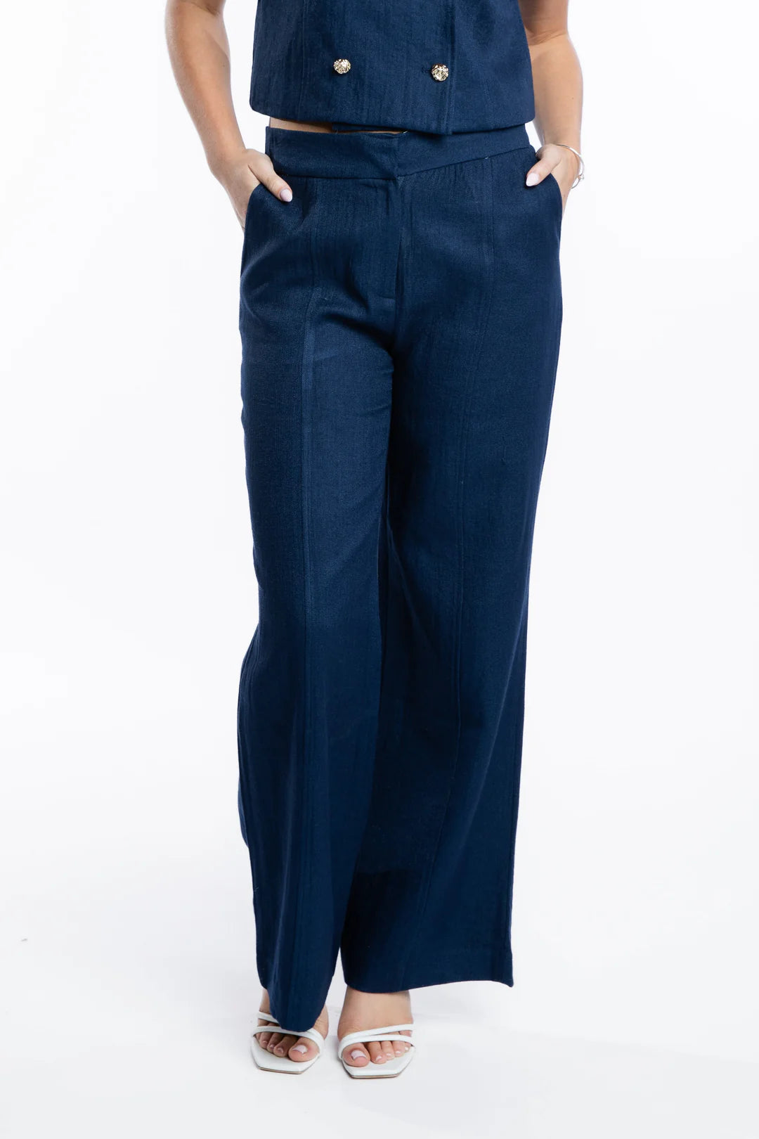 The Nelly Pant | Navy - Charlotte's Inc