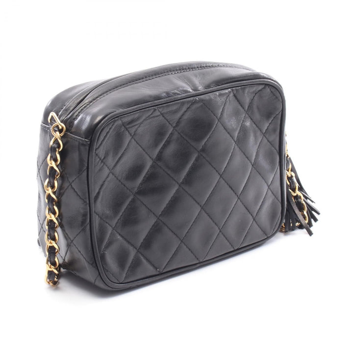 Chanel Black Matelasse Coco Mark Camera Shoulder Bag