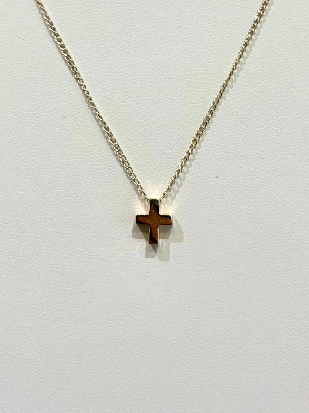 X19 S/G 14KT Cross Necklace - Charlotte's Inc