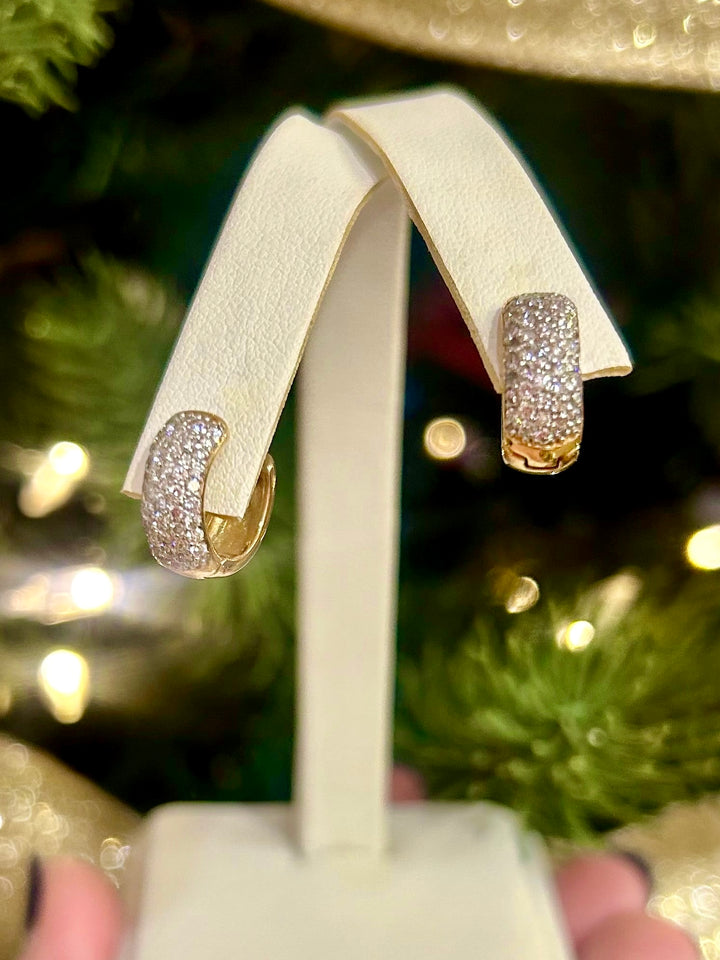 14kt 2ct Diamond Huggies
