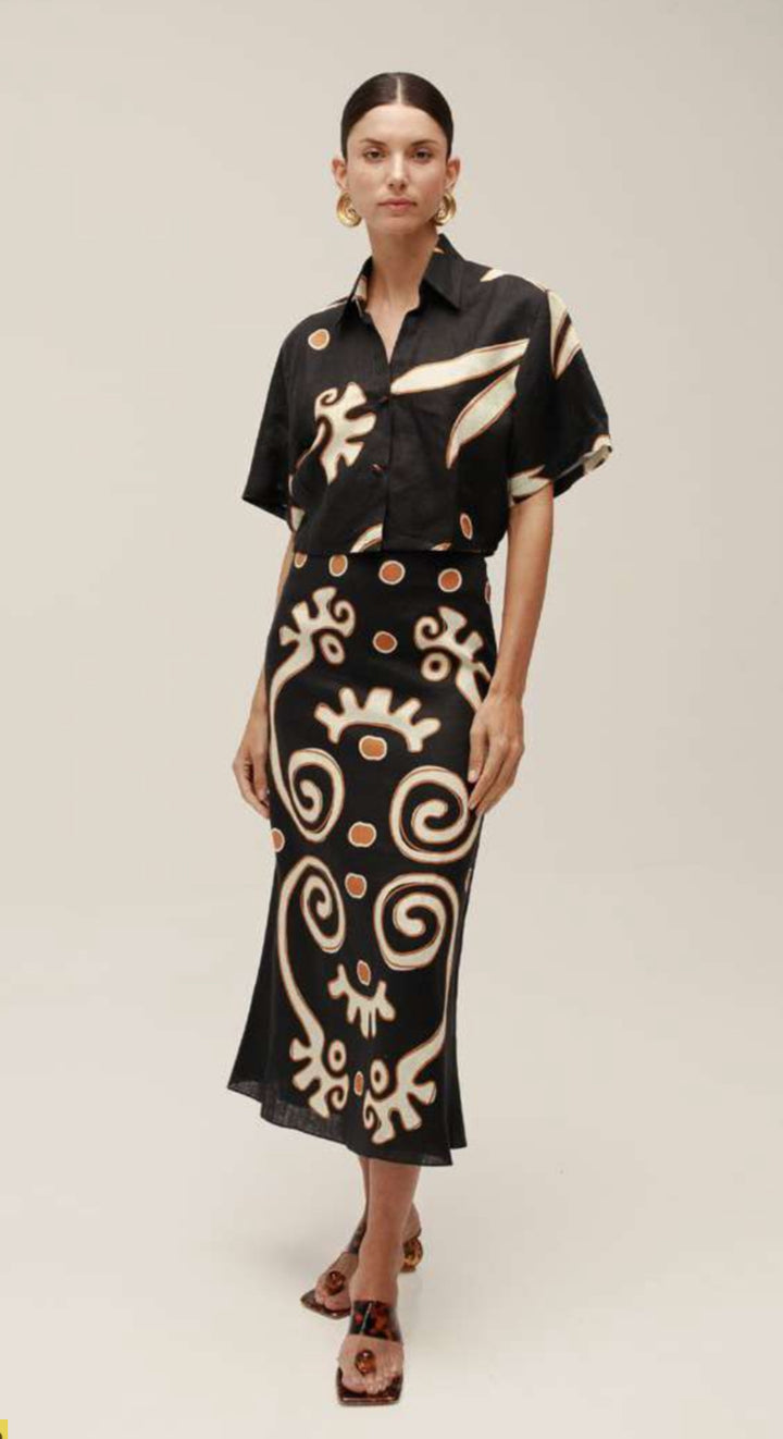Fabiana Skirt | Black Multi