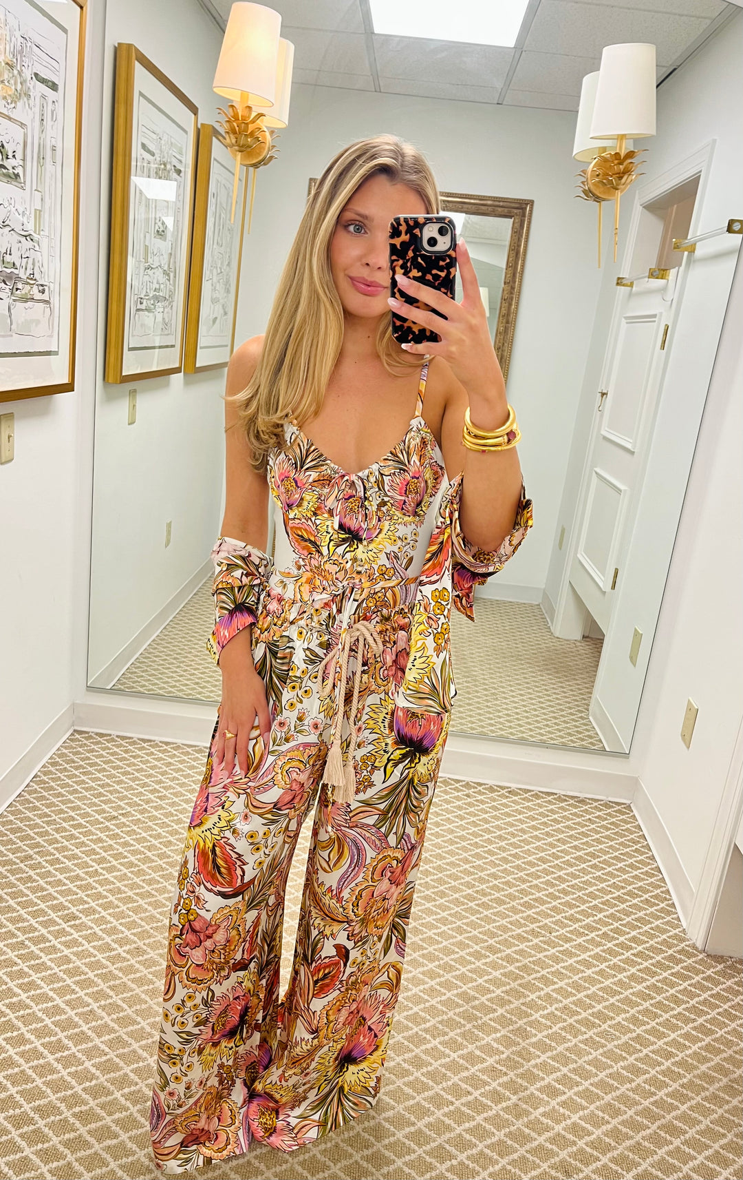 Gathered One Piece | Bel Fiore Trellis