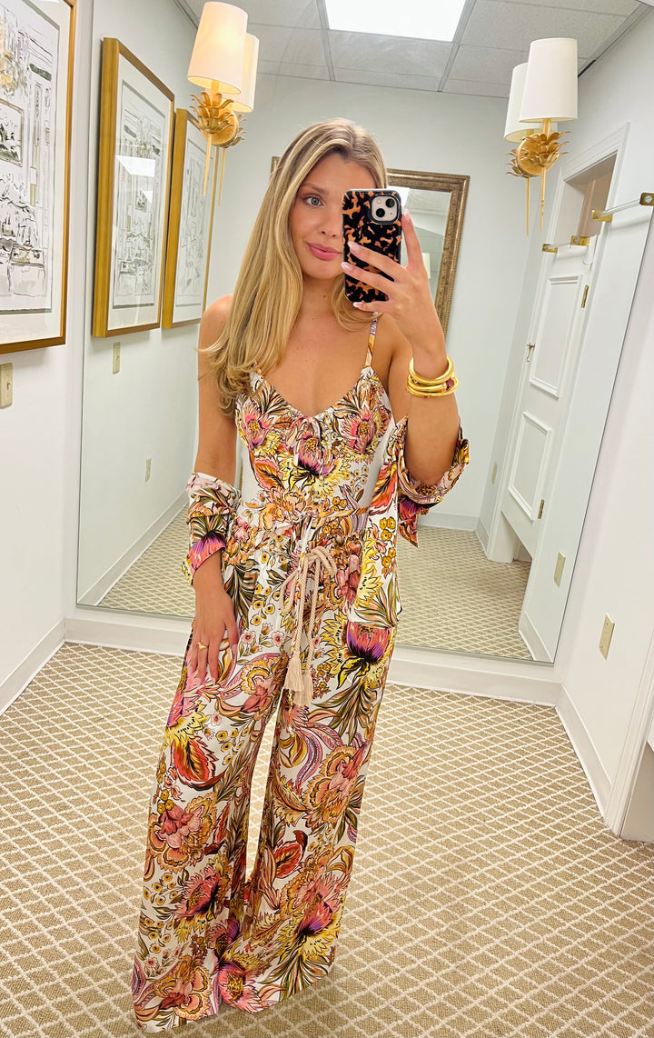 Gathered One Piece | Bel Fiore Trellis