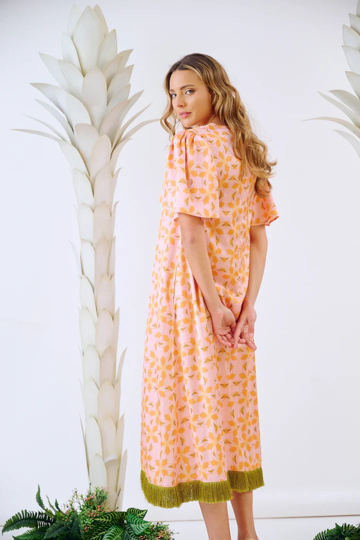 Georgia Dress | Orange Azalea