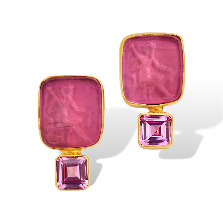 Double Pink Bacchus Earring