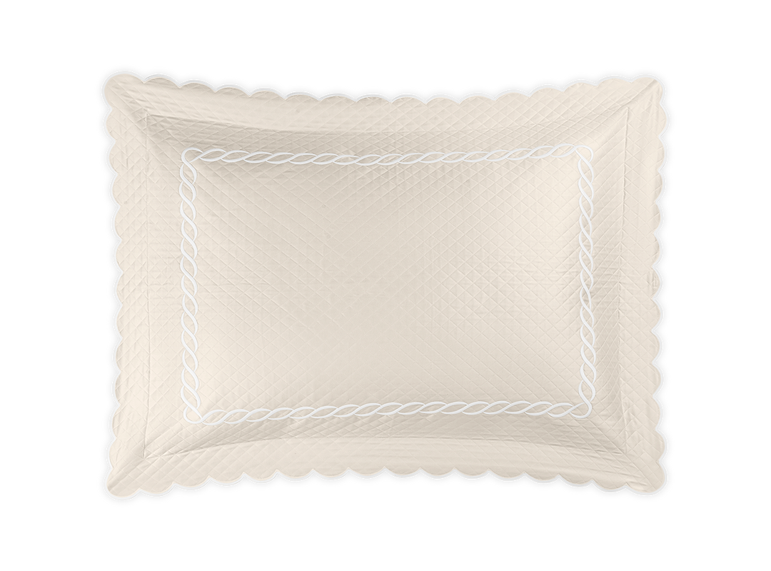 Classic Chain Scallop Matelassé Sham