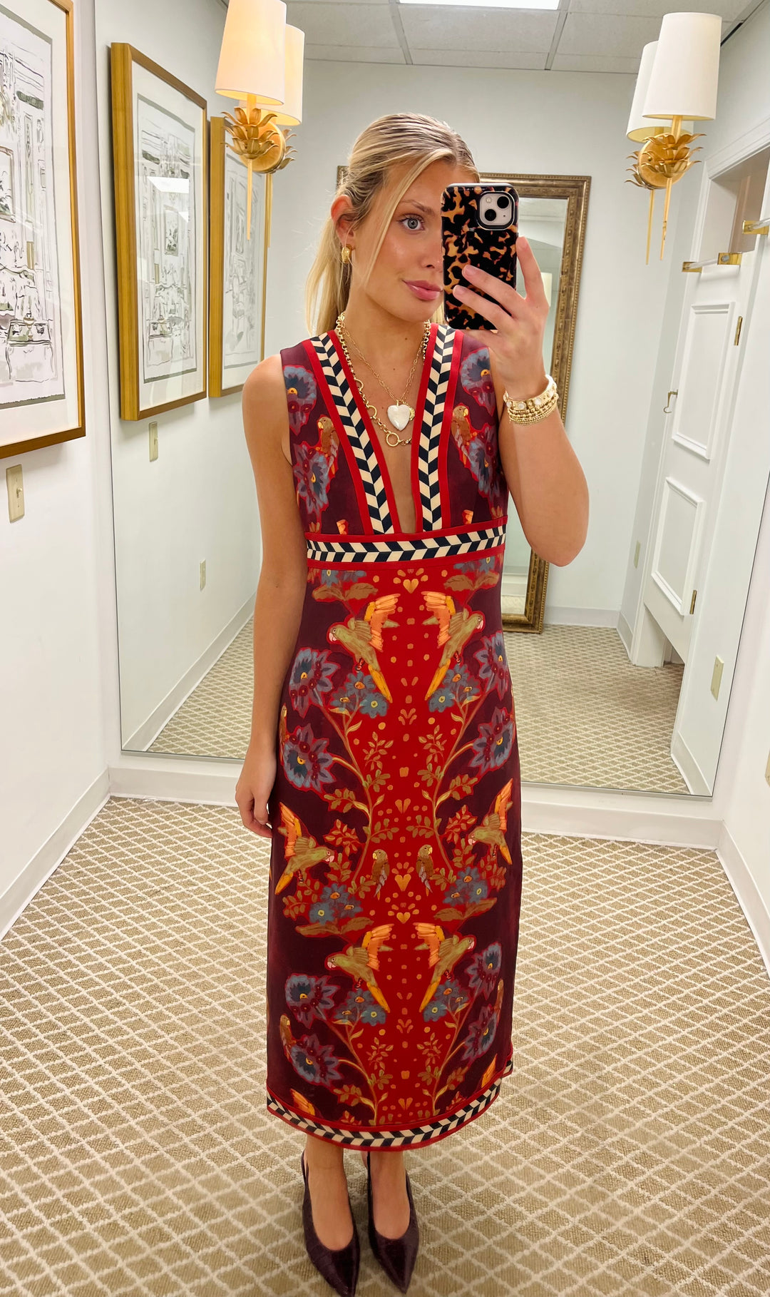 Caroline Dress | Birds of a Feather Maroon