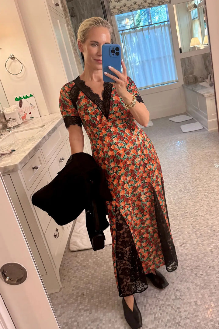 Vela Dress | Crimson Blossom