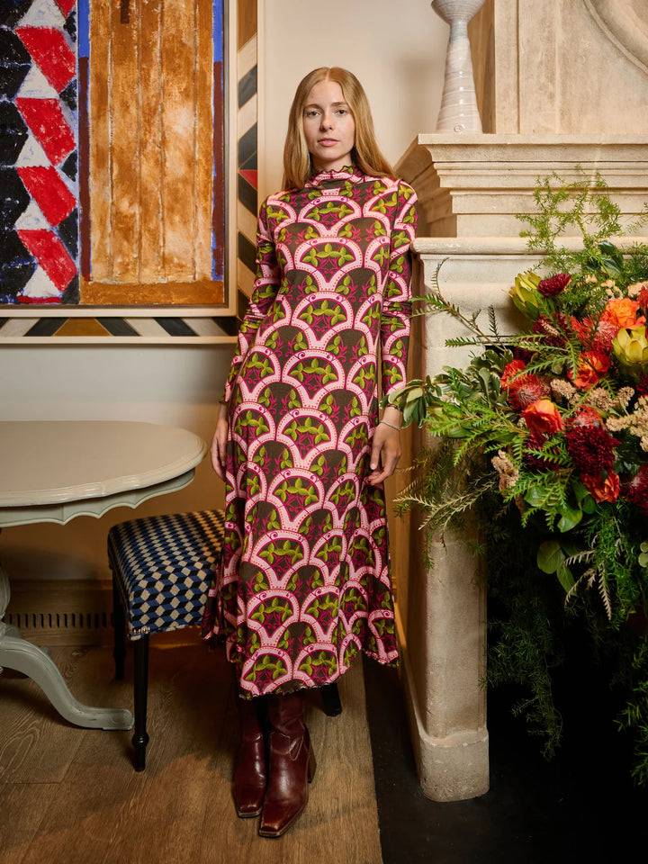 Millie Mock Neck Dress | Berry Vine