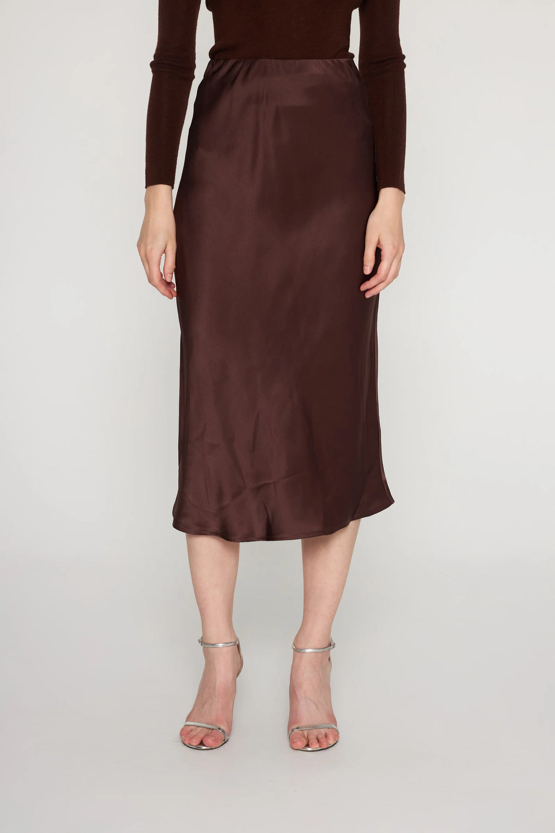 Siena Slip Skirt | Brown