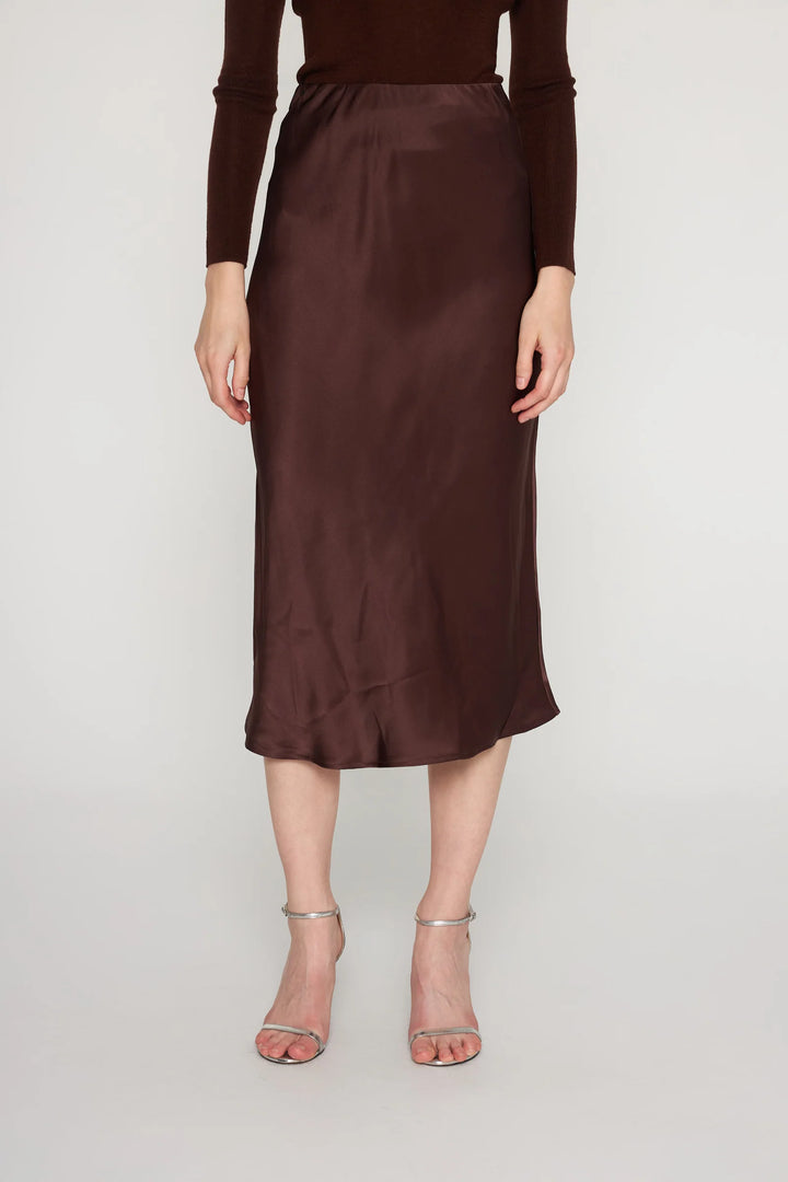 Siena Slip Skirt | Brown