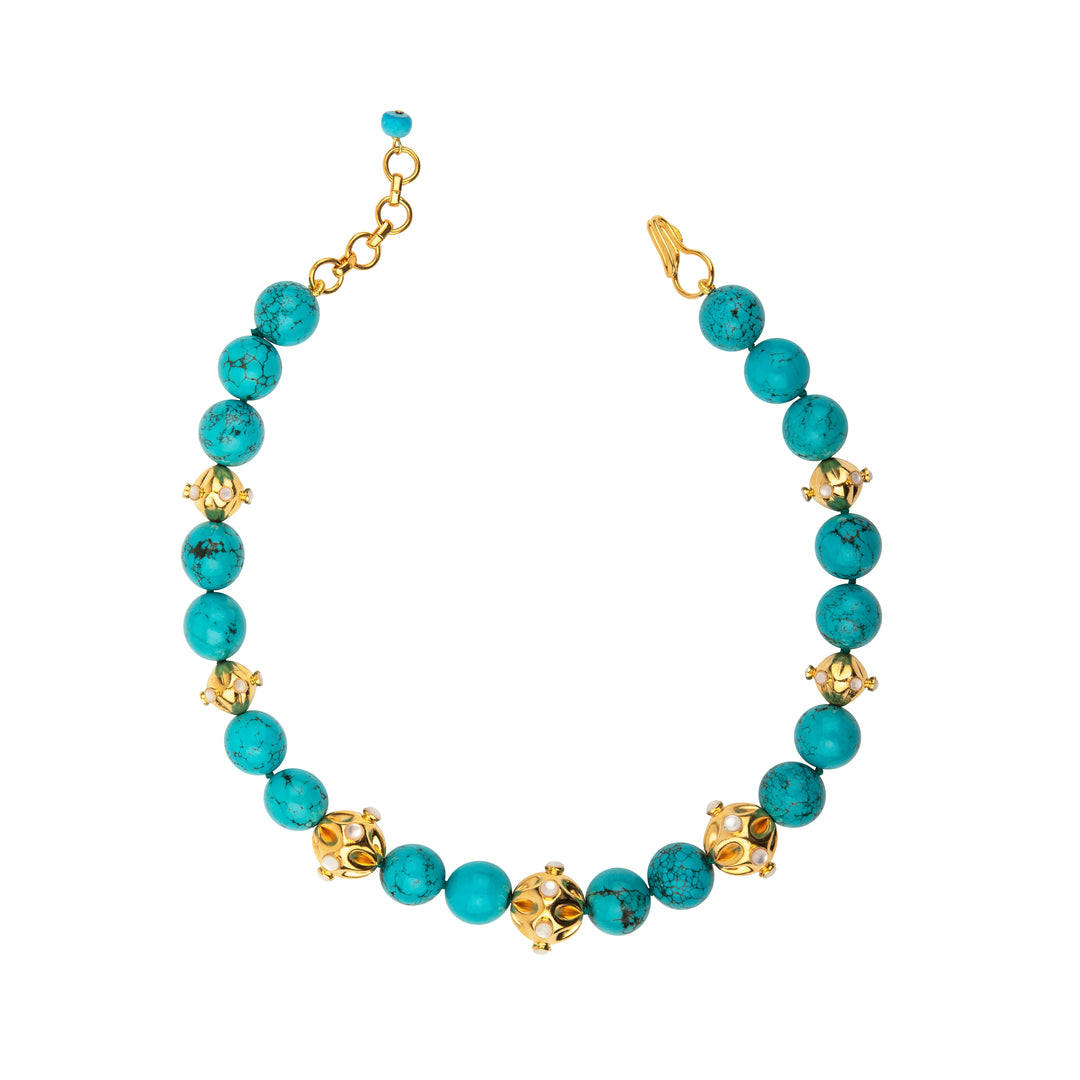 Louise Necklace | Turquoise and MOP