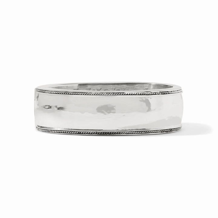 Cannes Statement Hinge Bangle | Silver