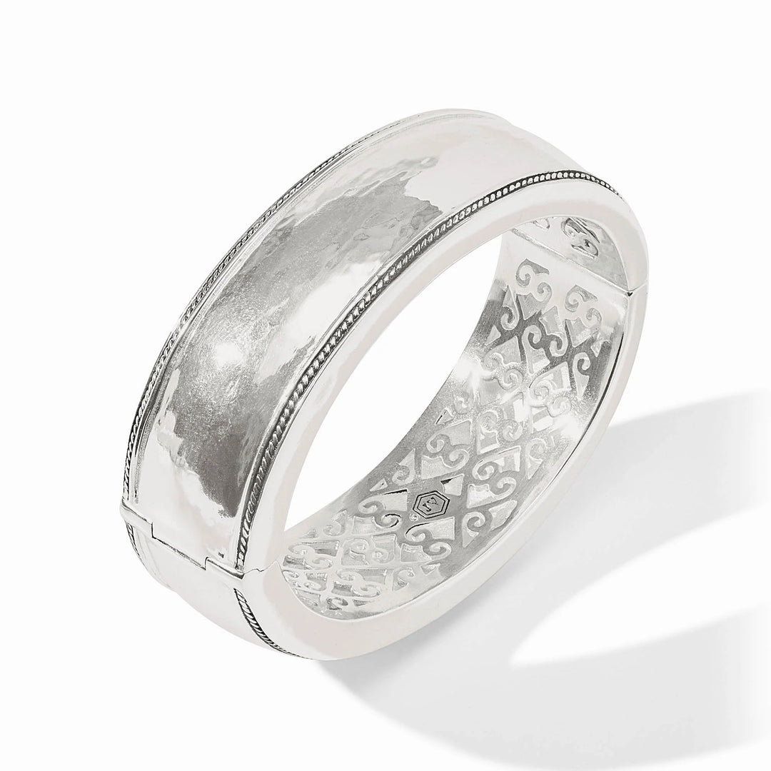 Cannes Statement Hinge Bangle | Silver