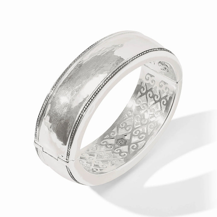 Cannes Statement Hinge Bangle | Silver
