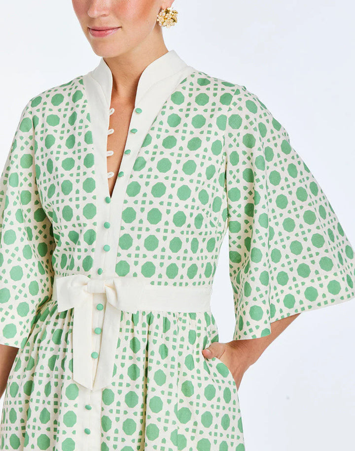 Carmen Midi Dress | Solihiya Green