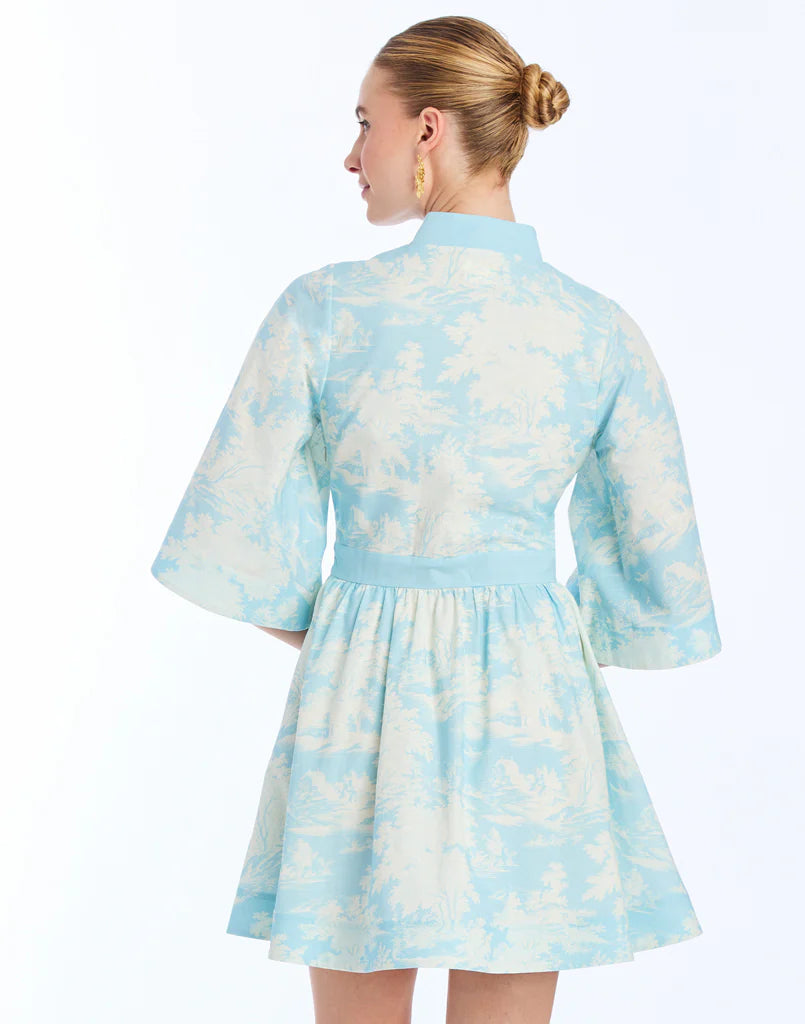 Carmen Mini Dress | Powder Toile
