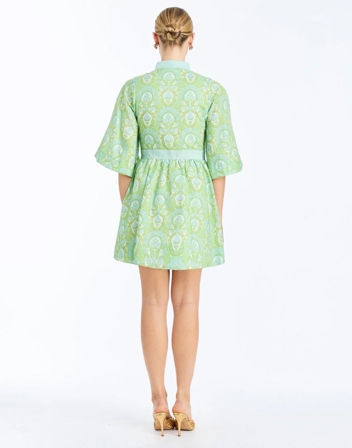 Carmen Mini Dress | Trellis Verte - Charlotte's Inc