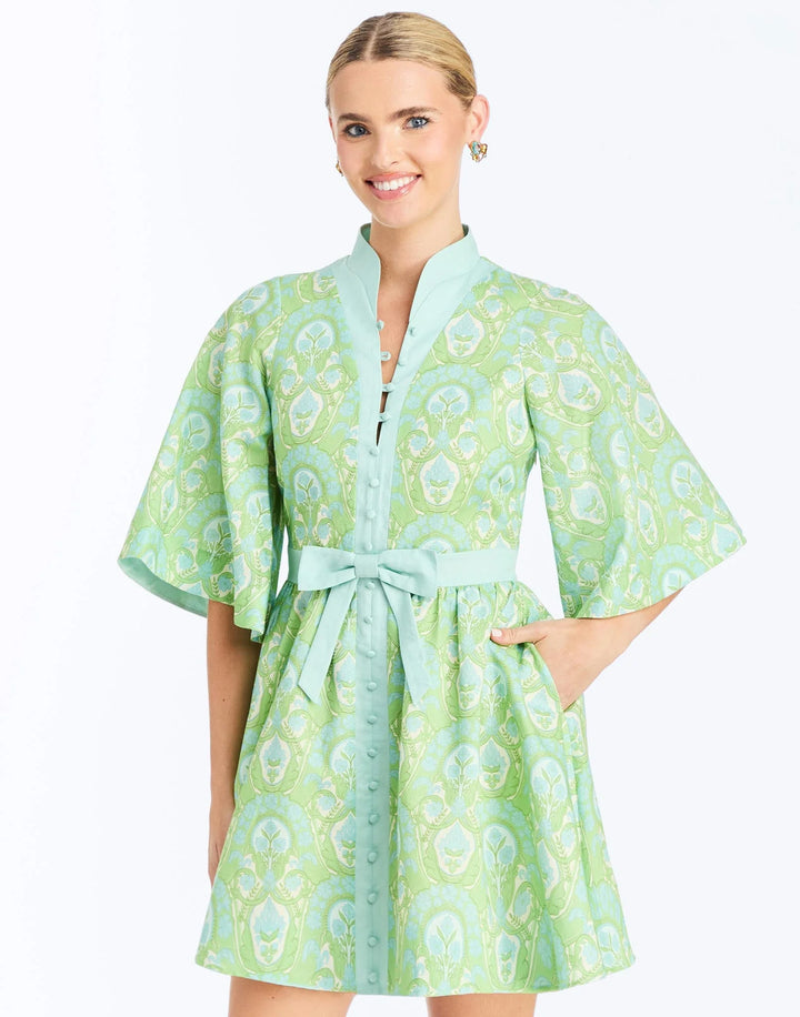 Carmen Mini Dress | Trellis Verte - Charlotte's Inc