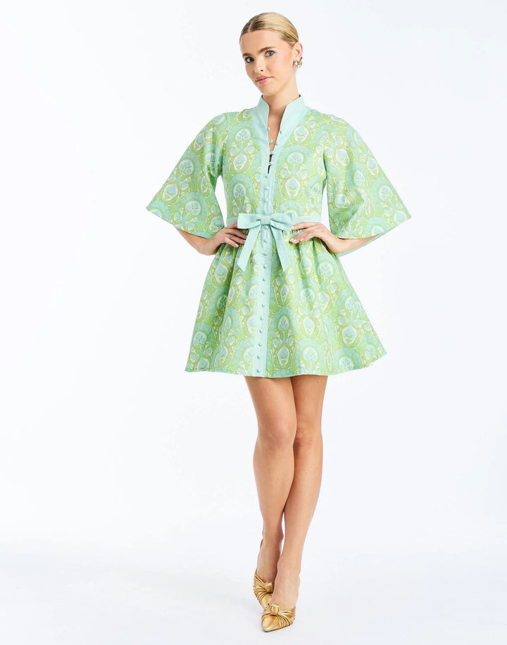 Carmen Mini Dress | Trellis Verte - Charlotte's Inc