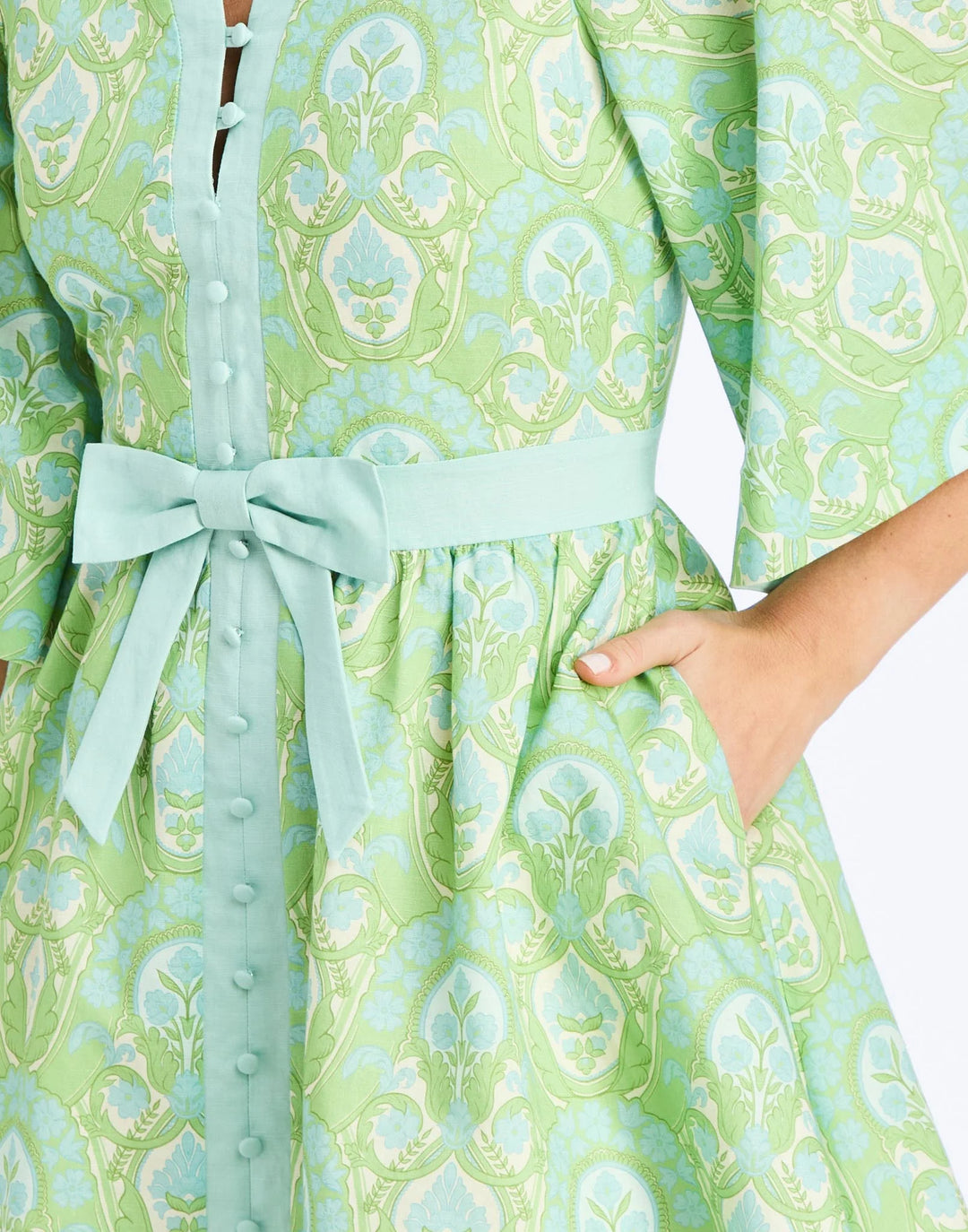 Carmen Mini Dress | Trellis Verte - Charlotte's Inc