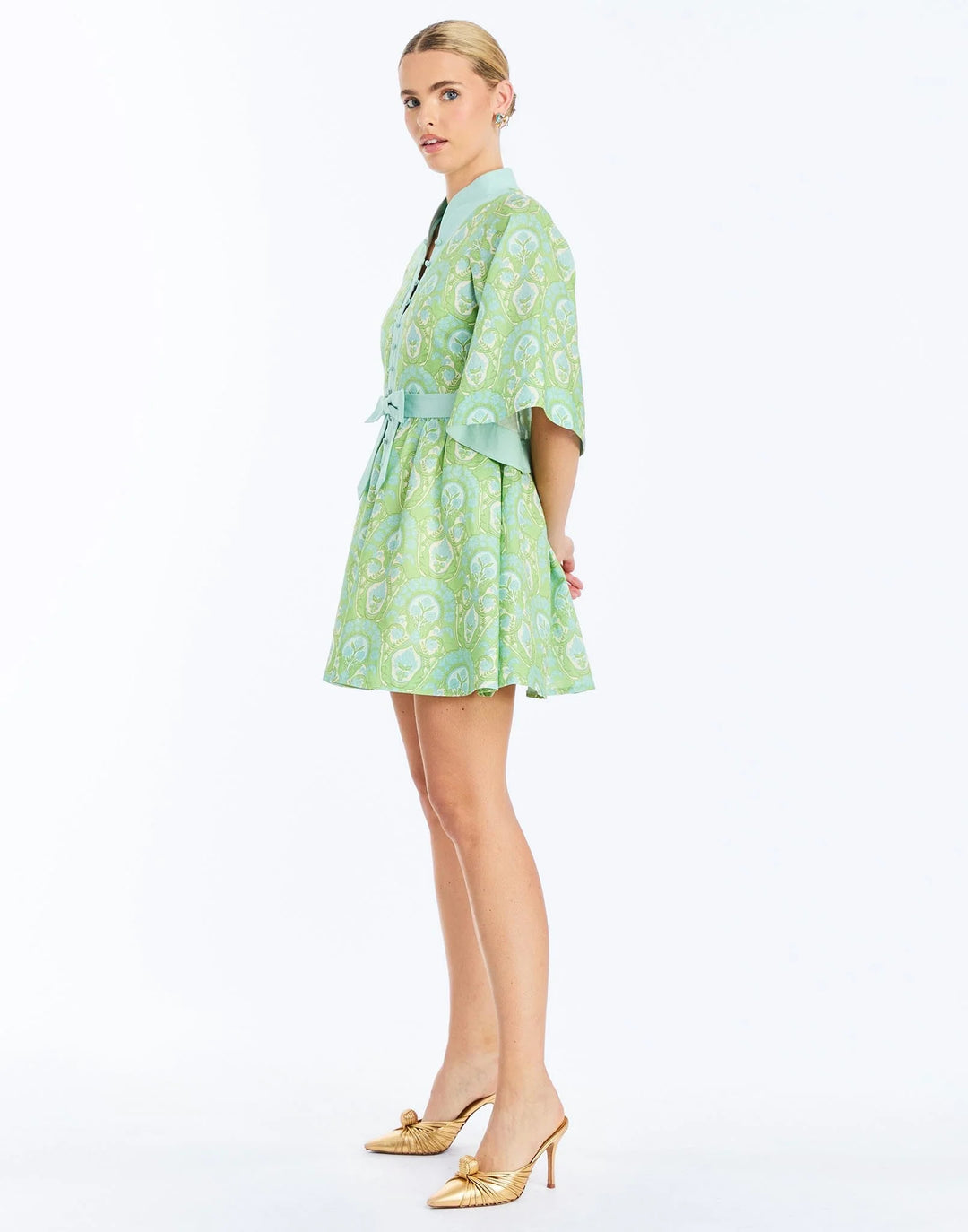 Carmen Mini Dress | Trellis Verte - Charlotte's Inc