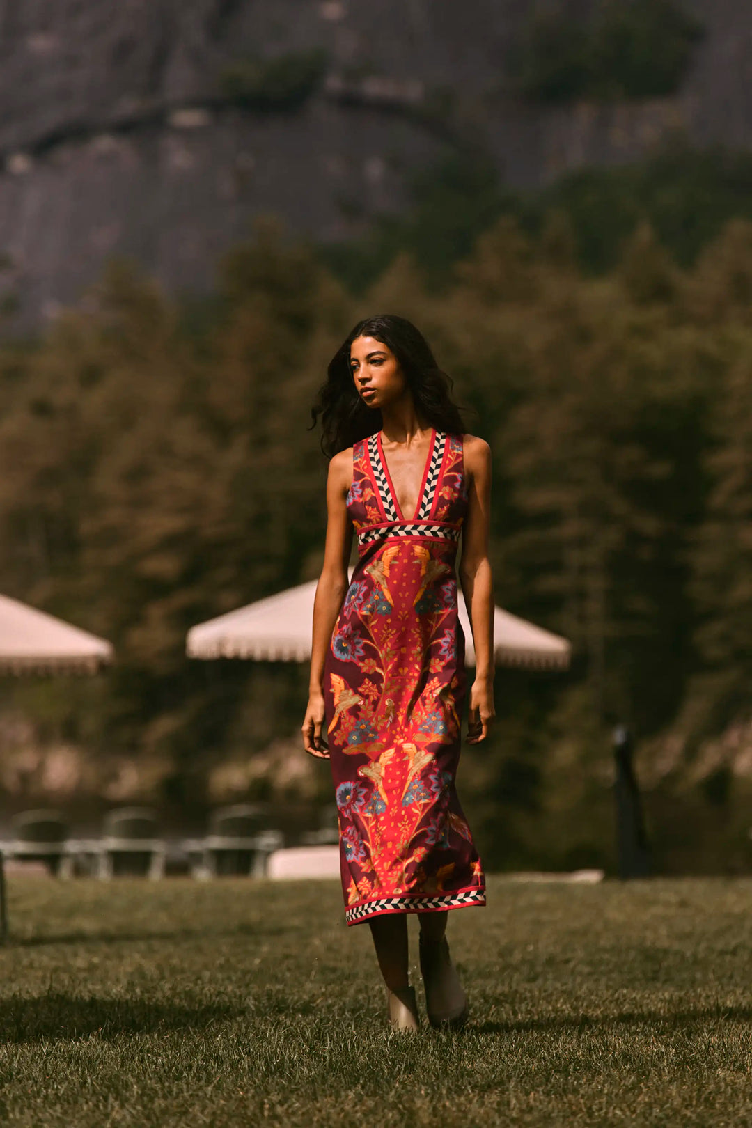 Caroline Dress | Birds of a Feather Maroon