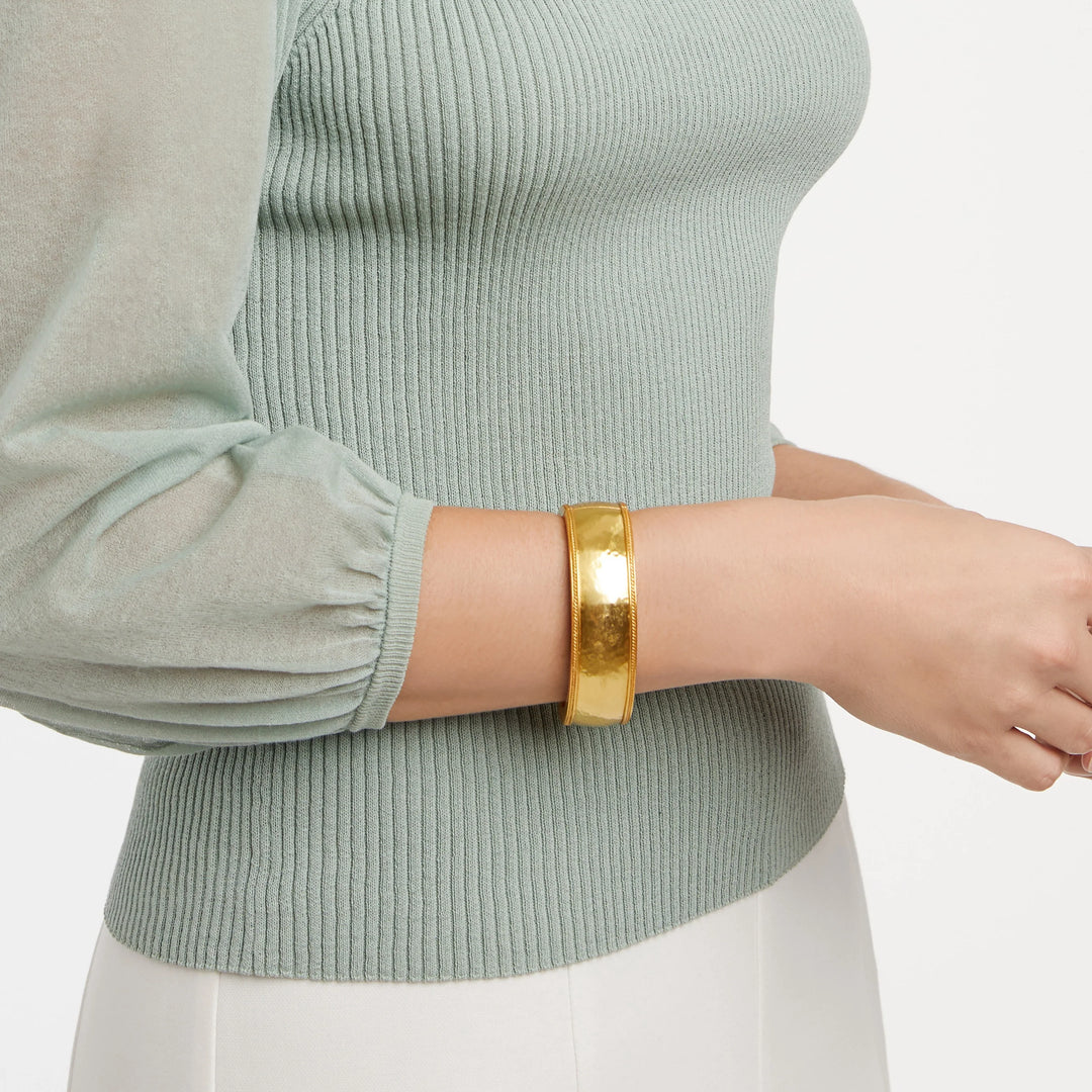 Cannes Statement Hinge Bangle | Gold