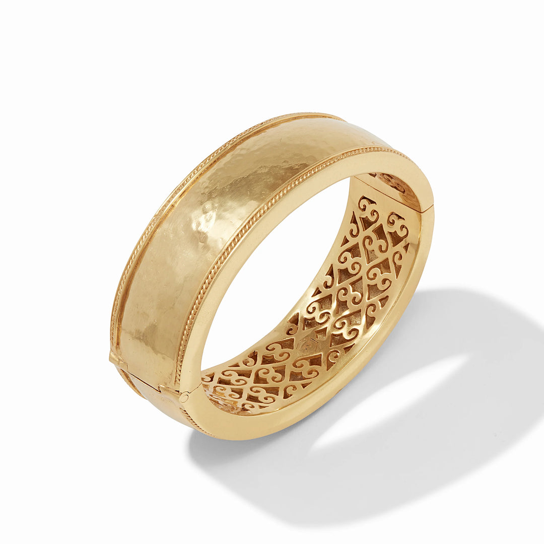 Cannes Statement Hinge Bangle | Gold
