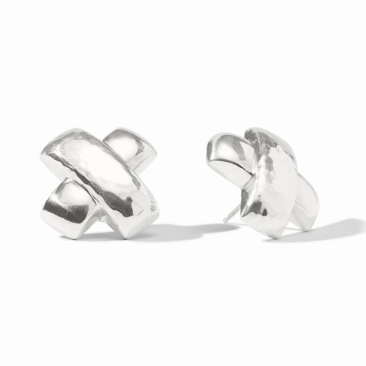 Catalina X Earrings | Silver