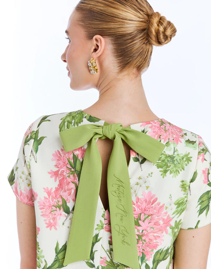 Cecily Reversible Mini Dress | Green Garden