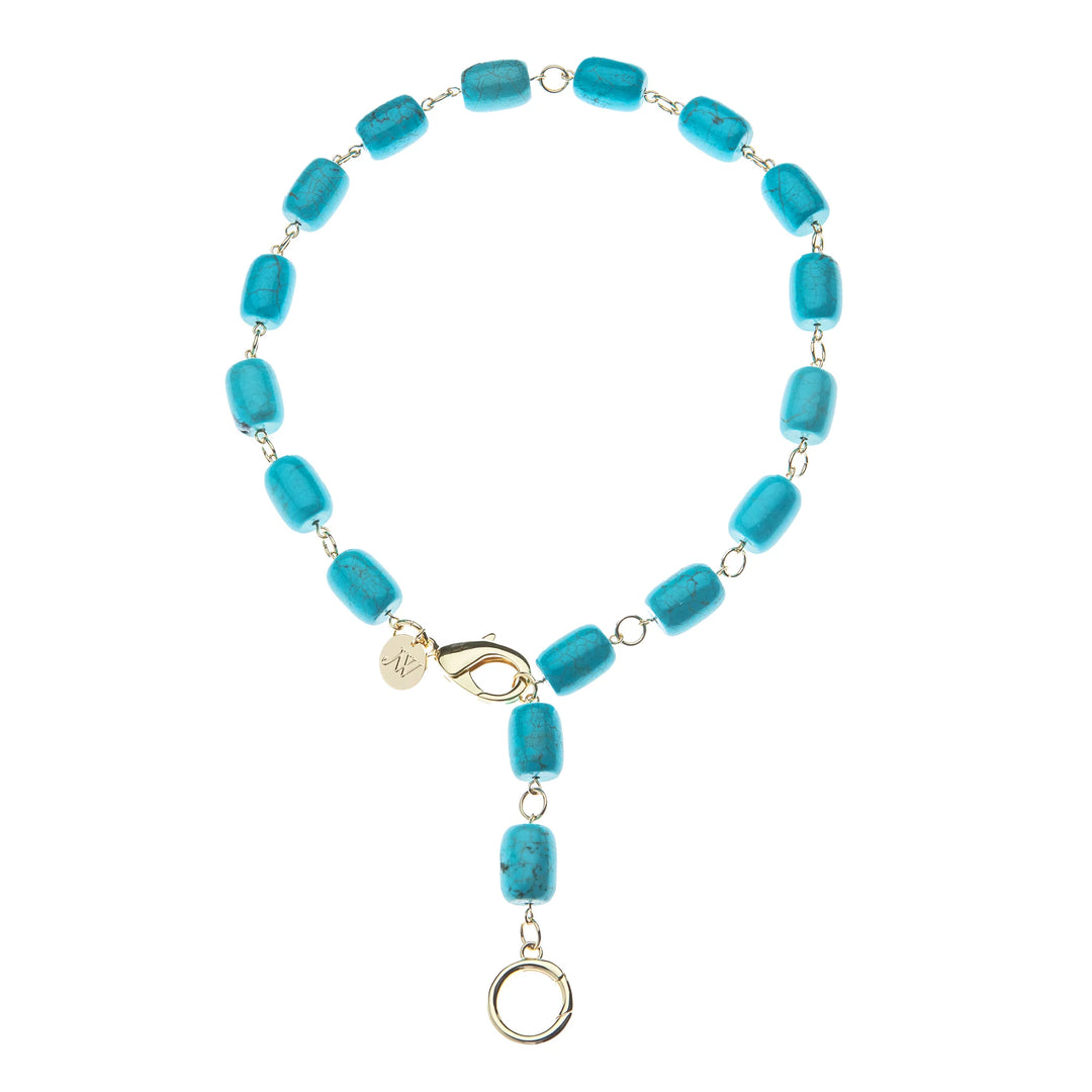 Chunky Lariat Necklace | Turquoise
