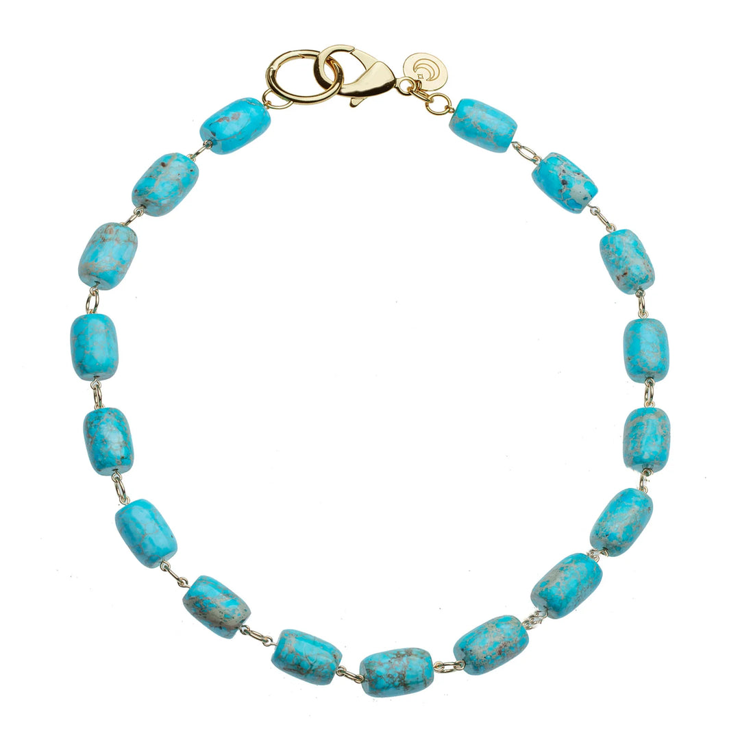 Chunky Lariat Necklace | Turquoise