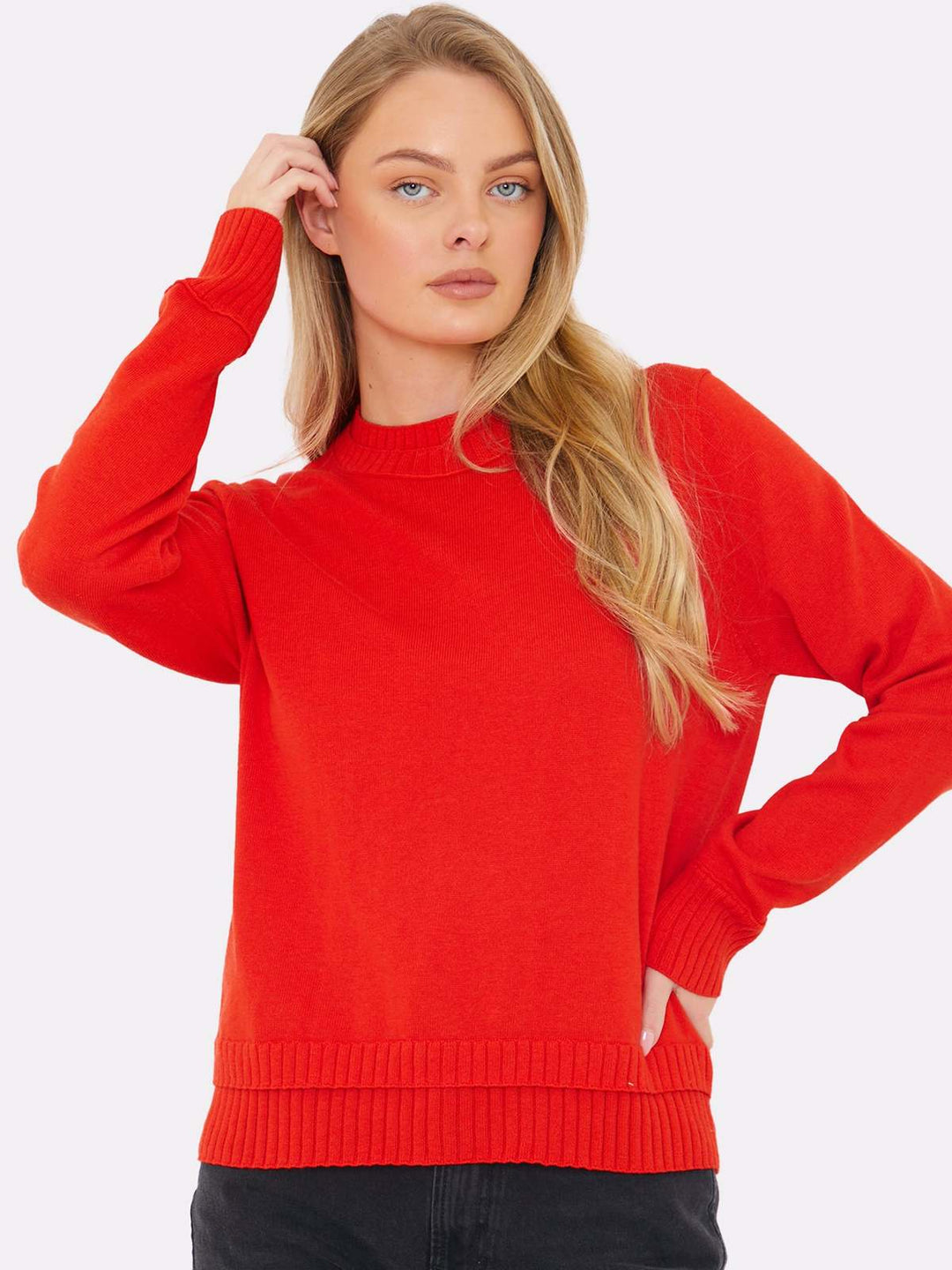 Double Welt Crewneck Sweater