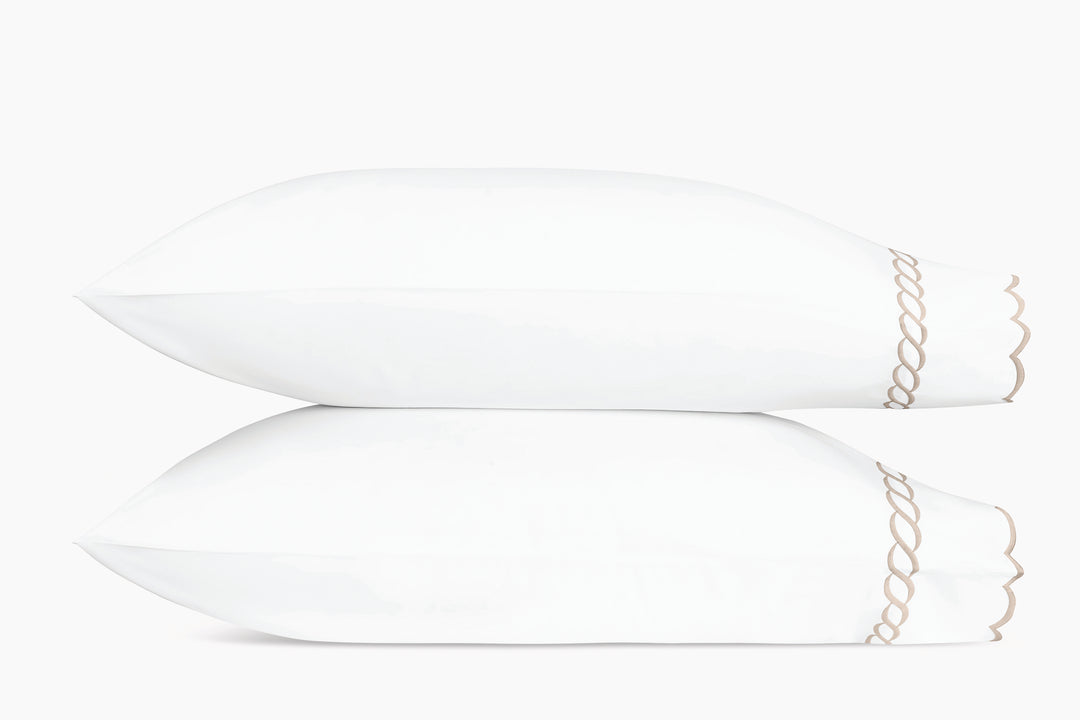Classic Chain Scallop Pillowcase - Pair