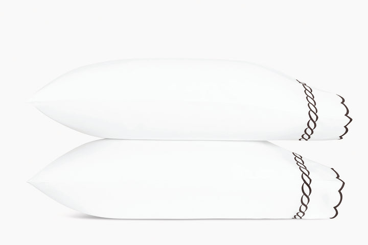 Classic Chain Scallop Pillowcase - Pair