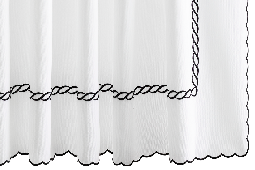 Classic Chain Scallop Shower Curtain