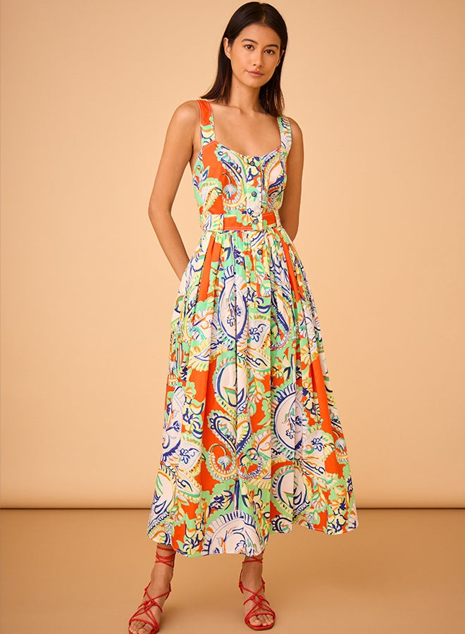 Cleo Dress | Amalfi Tiles