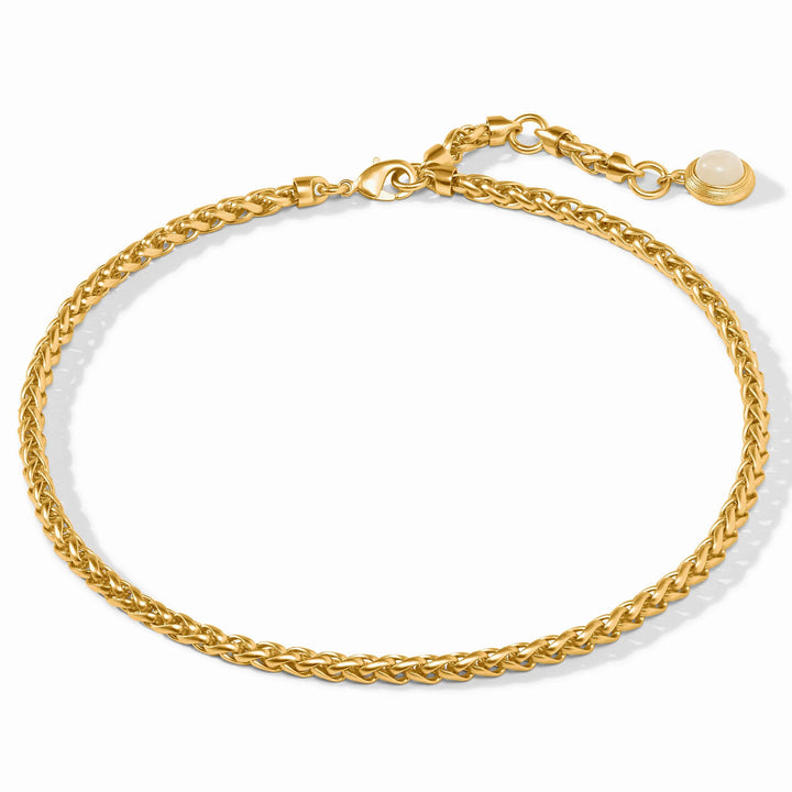 Cobblestone Link Necklace | Gold