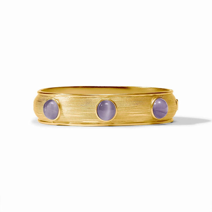Cobblestone Stone Hinge Bangle | +Colors