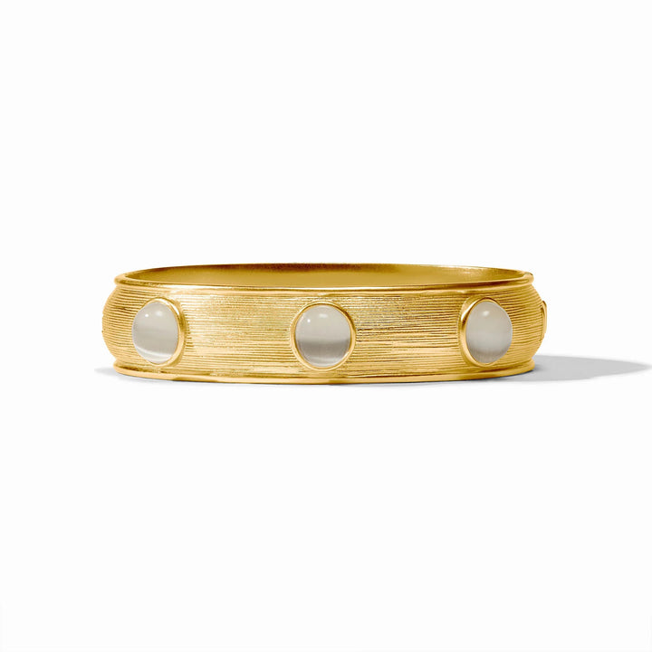 Cobblestone Stone Hinge Bangle | +Colors