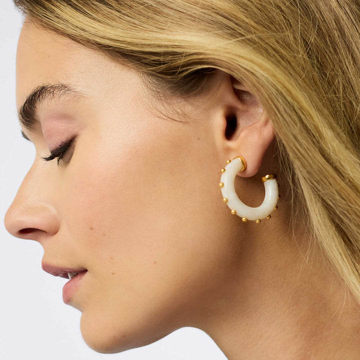 Colette Hoop Earrings | Alabaster