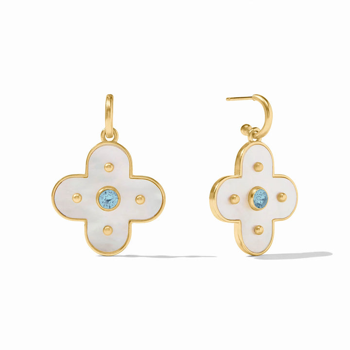 Colette Statement Hoop & Charm Earring | + Colors