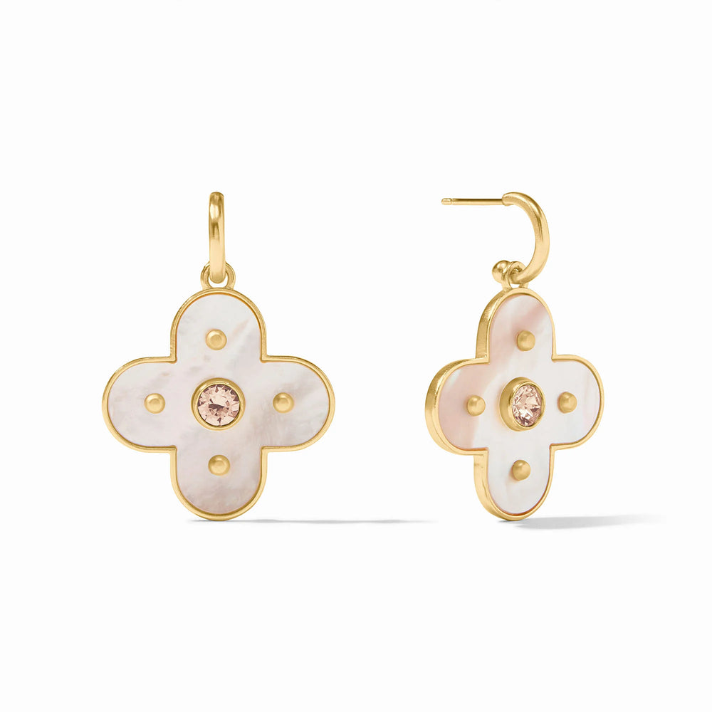 Colette Statement Hoop & Charm Earring | + Colors - Charlotte's Inc