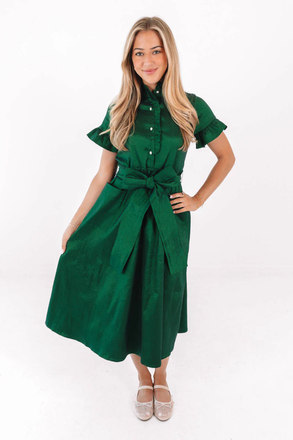 Collins Button Up Midi Dress