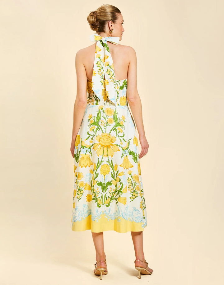 Copacabana Halter Midi Dress | Lemon Verbena