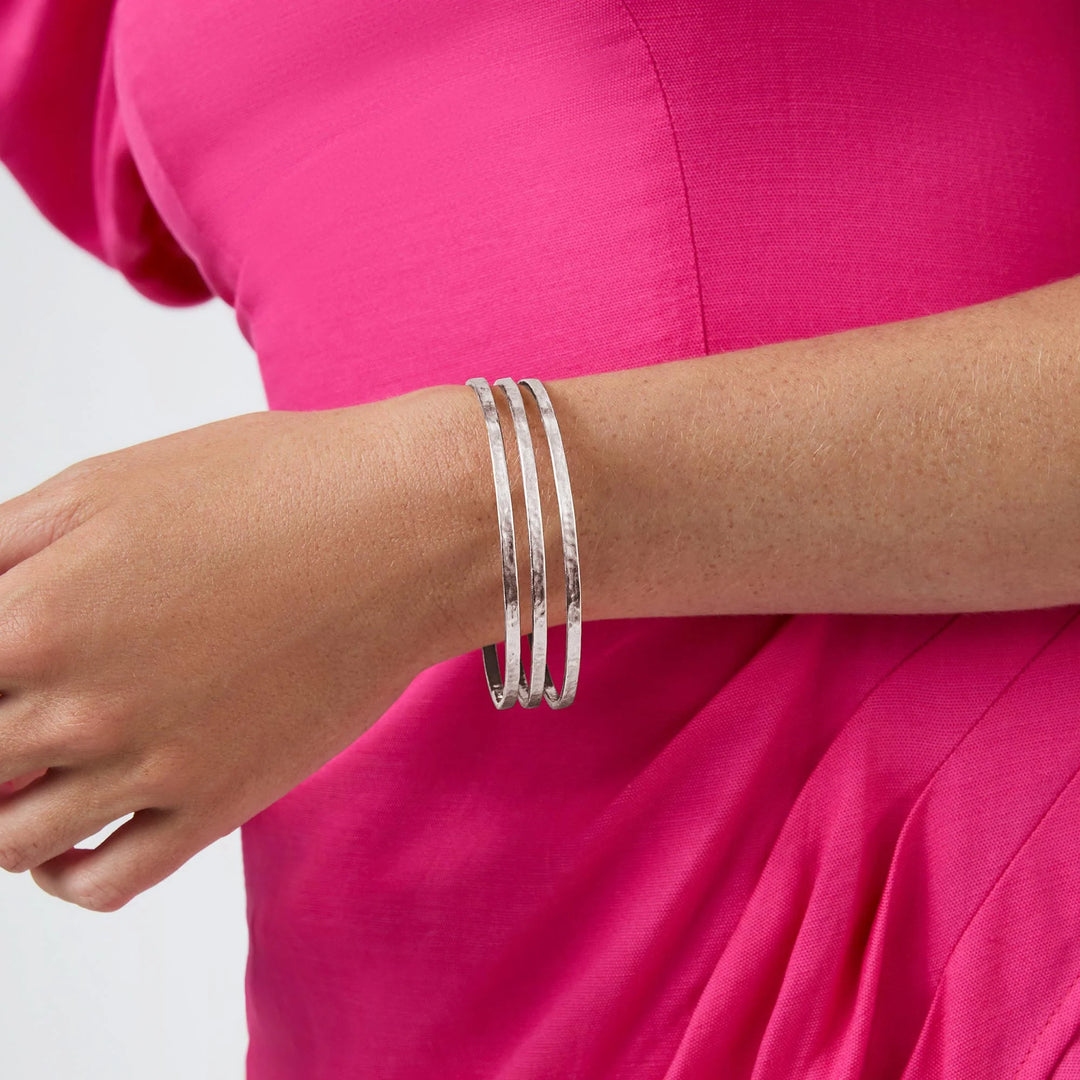 Crescent Bangle | Silver