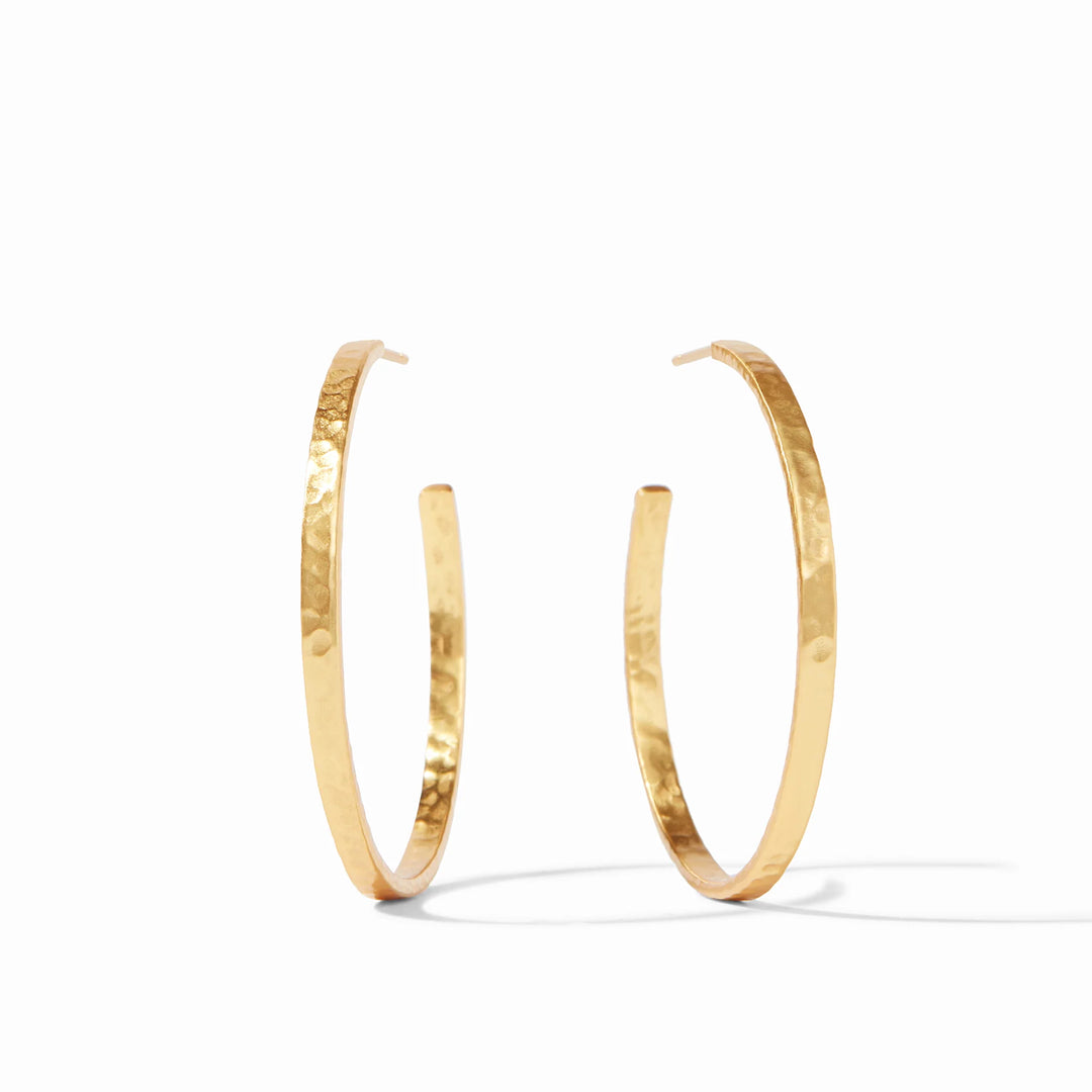 Julie Vos Gold Crescent Hoop + Sizes